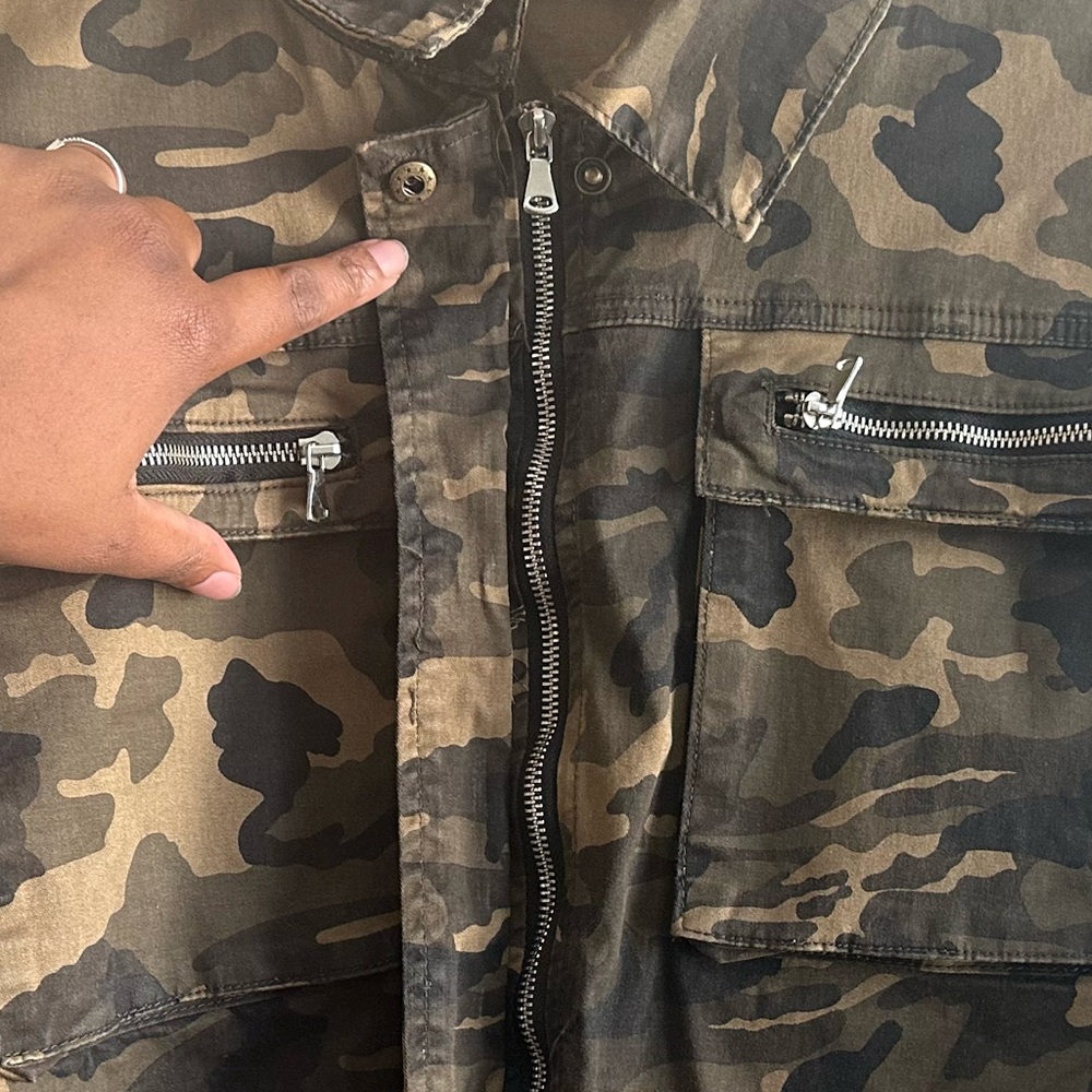 Fashion Nova Camouflage Jean Jacket - Picture 2 of 6